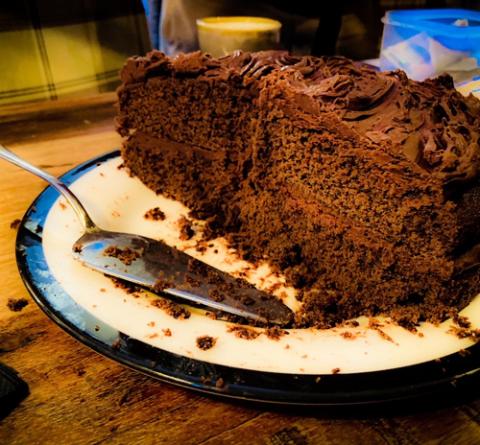 Post-service Chocolate Cake